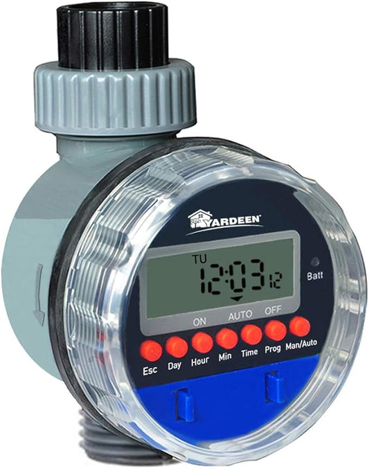 Electronic Water Timer Garden Irrigation Controller Digital Intelligence Watering System LCD Waterproof, No Water Pressure Required