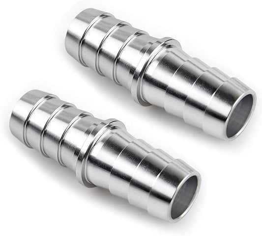 5/8" Hose Barb Splice Coupler Repair Fitting Aluminum Adapter 2Pcs