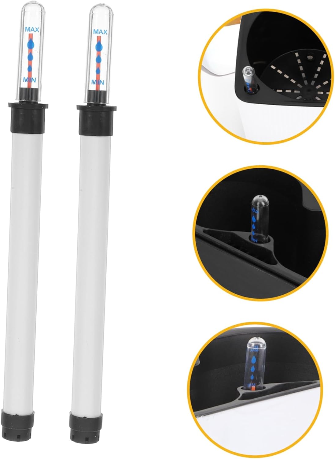 Angoily 2Pcs Water Level Indicator for Plants Plant Moisture Meter Water Level Gauge Floating Buoy Alert Soil Moisture Monitor for Flower Pots and Indoor Gardening