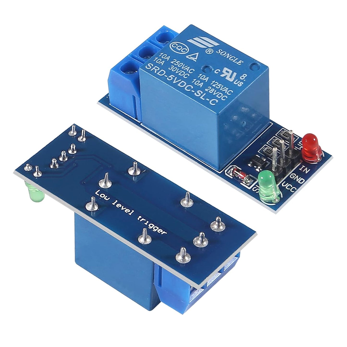 2 Sets Automatic Irrigation DIY Kit Self Watering System with Capacitive Soil Moisture Sensor 1 Channel 5V Relay Module and Water Pump + 2M Vinyl Tubing for Garden Plant Flower Herb Potted