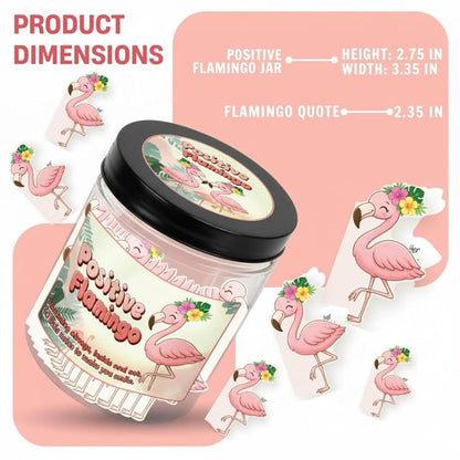 Positive Flamingo Jar With 60 Daily Affirmation Cards, Emotional Support Flamingo, Flamingo Themed Gifts For Women, Flamingo Lover Gifts, Get Well Gifts, Best Friend Gifts, Mental Health Gifts