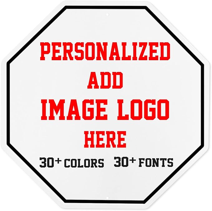 Custom Signs Outdoor，12x12inch Personalized Metal Parking Signs For Business,Intersection Signs,Road Signs,Outdoor Garden Signs,Workplace,Office,Home,Hazard Decorative Signs.