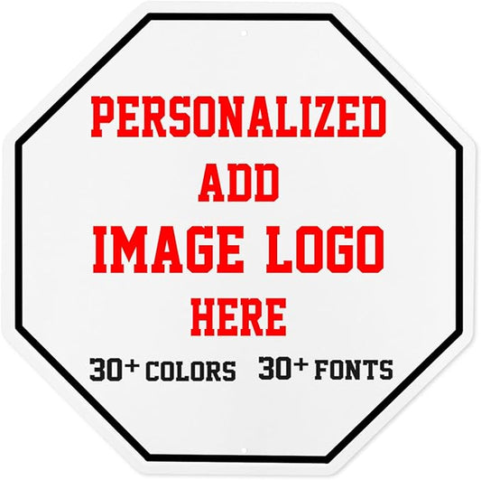 Custom Signs Outdoor，12x12inch Personalized Metal Parking Signs For Business,Intersection Signs,Road Signs,Outdoor Garden Signs,Workplace,Office,Home,Hazard Decorative Signs.