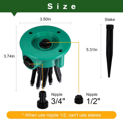 360 Degree Adjustable Garden Sprinkler Lawn Sprinklers for Yard Water Sprinkler for Lawn Flexible Angle Control Ideal for and Vegetable Garden Efficient Irrigation System (2)