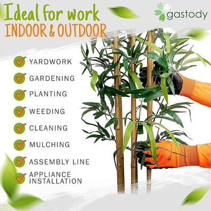 Gastody™ Long Sleeve Gardening Gloves Women and Men - Long Cuff Garden Gloves, Multipurpose Heavy Duty Outdoor and Indoor