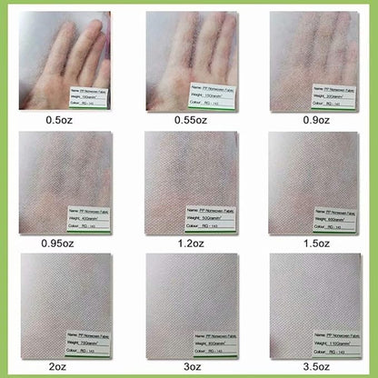 Agfabric Plant Covers Freeze Protection Floating Row Covers 6'x50' 0.55oz,Frost Cloth for Vegetables,White