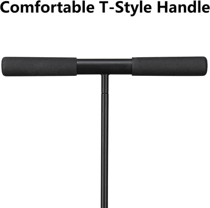 Soil Probe Rod, 48inch Adjustable Ground Rod with T-Handle - Metal Soil Probe for Plumbing Tool, Locating Septic Tank, Landscaping Garden Tool