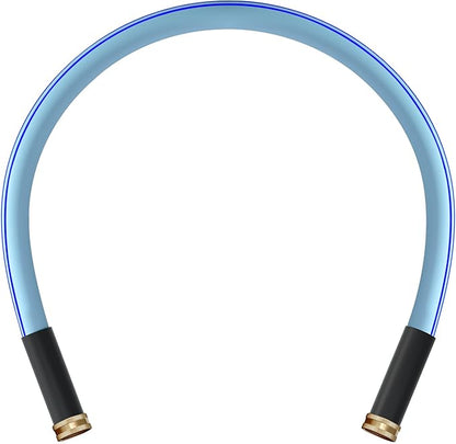 Atlantic Female to Female Heavy Duty Garden Hose 3 ft x 5/8 inch Blue Water Hose Short Connection Leader Hose (3 Feet)