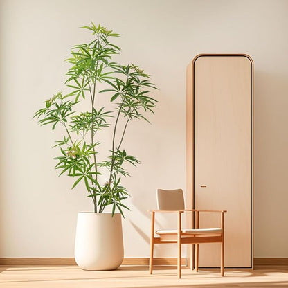 Aalonfale 6ft Artificial Umbrella Tree - Realistic Faux Umbrella Tree Indoor/Outdoor, UV Resistant Fake Plant for Home, Office, Patio Decor