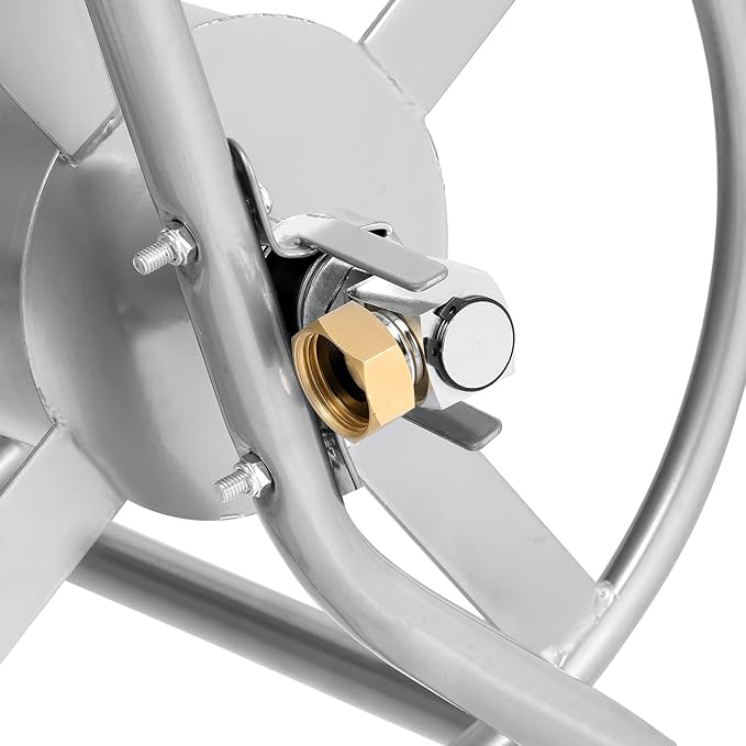 VEVOR Hose Reel Cart, Hold Up to 200 ft of 5/8 in Hose (Hose Not Included), Garden Water Hose Carts Mobile Tools with Wheels, Heavy Duty Powder-Coated Steel Outdoor Planting for Garden, Yard, Lawn