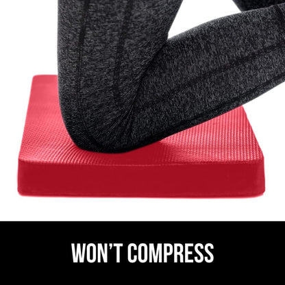 GORILLA GRIP Extra Thick Patent Pending Garden Kneeling Pad, 17.5 x 11 Inch Supportive Soft Foam Knee Cushioning for Gardening, Water Resistant, Bathing Baby, Working Supplies Lightweight, 2 Pack Red