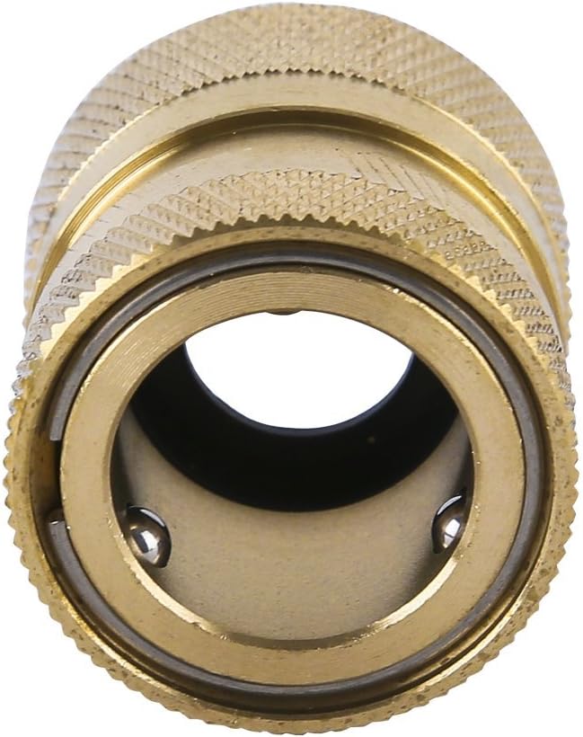 Garden Hose Quick Connect Brass Hose Quick Connectors Water Hose Connector 3/4"GTH (3 Female Coupler+ 6 Male Nipples)