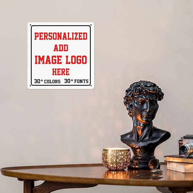 Custom Signs Outdoor，12x12inch Personalized Metal Parking Signs For Business,Intersection Signs,Road Signs,Outdoor Garden Signs,Workplace,Office,Home,Hazard Decorative Signs.