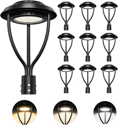 Outdoor LED Post Top Light (Tunable CCT, 100 Watt-10Pack)