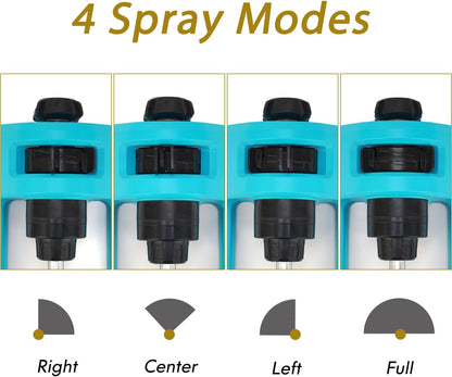 Lawn Sprinkler, Oscillating Sprinkler with 18 Hole Brass Nozzles, Gardening Tool Watering for Lawn & Garden Covers up to 3,600 sq.ft, Nozzle Cleaning Tool Build on The End of The Product, Blue