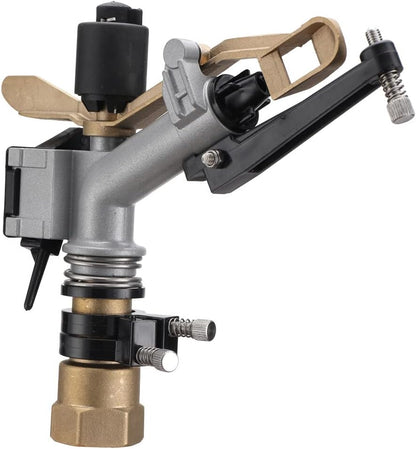 1" Agriculture IrrigationSprinkler Gun Sprinkler Large-Area Irrigation Spray Gun Garden Farm Watering Sprinkler 360° Adjustable Watering for Farms, Orchards, Tea Gardens, Forestry,Pack of 2