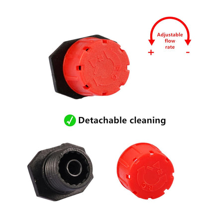 200Pcs 360 Degree Adjustable Irrigation Drippers Sprinklers, 1/4 Inch Emitters Drip for Watering System