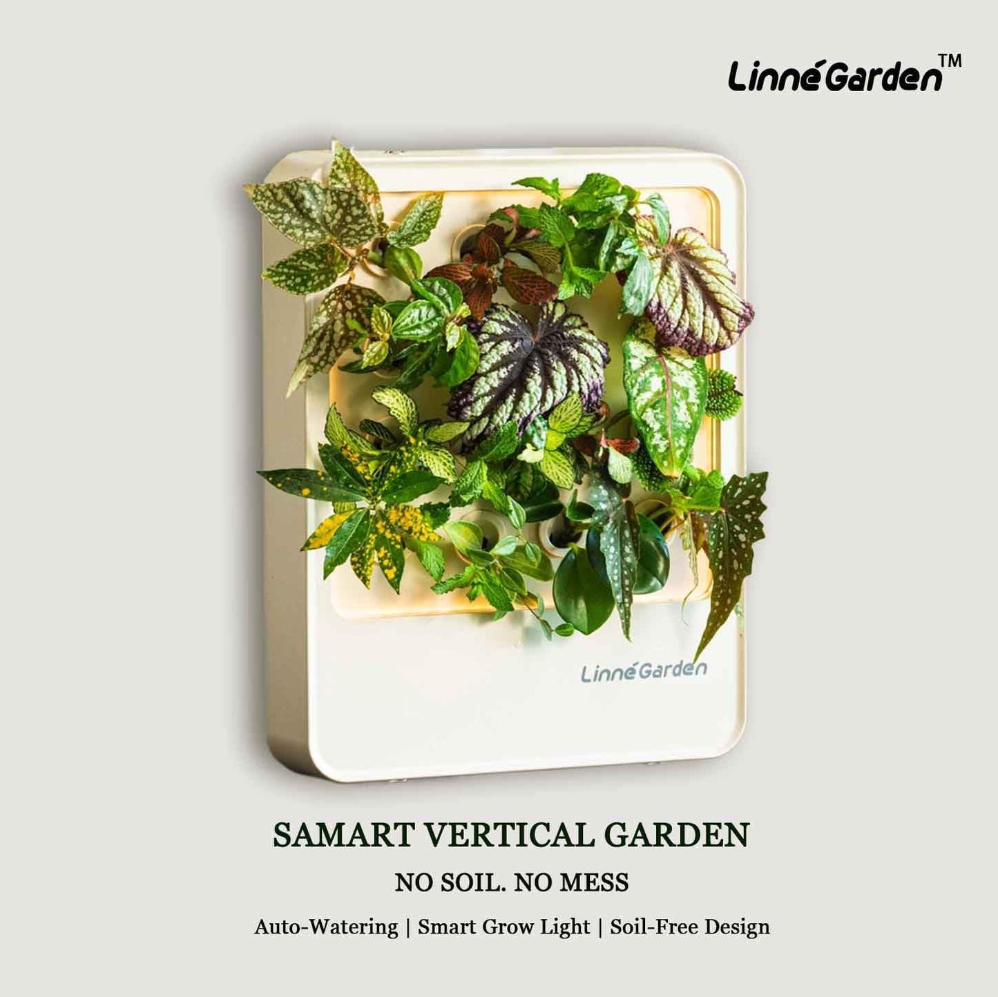 Indoor Garden Hydroponic System with LED Grow Light Indoor herb Garden, Indoor Garden Hydroponic System with LED Grow Light (White)