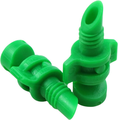 180 Degree Atomizer Nozzle Garden Lawn Sprinkler Micro Sprinkler for Plant Irrigation Systems (180° Green) 100pcs