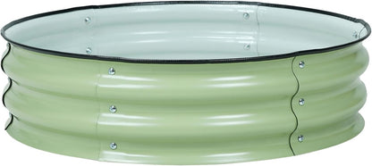 BPS Metal Raised Garden Bed, 2.5FT Diameter Galvanized Planter Raised Garden Boxes for Flower Planters, Vegetables Herb
