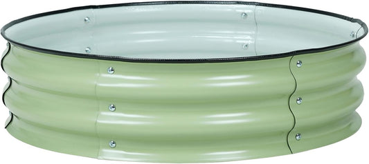 BPS Metal Raised Garden Bed, 2.5FT Diameter Galvanized Planter Raised Garden Boxes for Flower Planters, Vegetables Herb