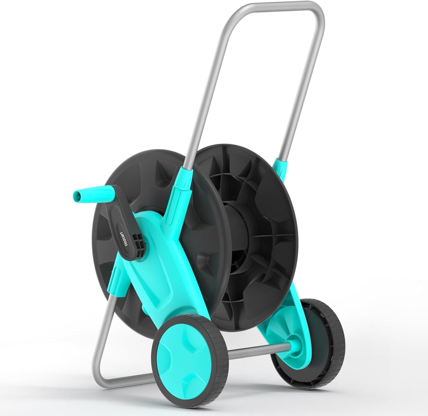 Portable Garden Hose Reel Cart, Hold Up to 75-100 Ft of 5/8 Inch Hose,Garden Water Pipe Holders Mobile Tools with 2 Wheels for Outside Hose Storage