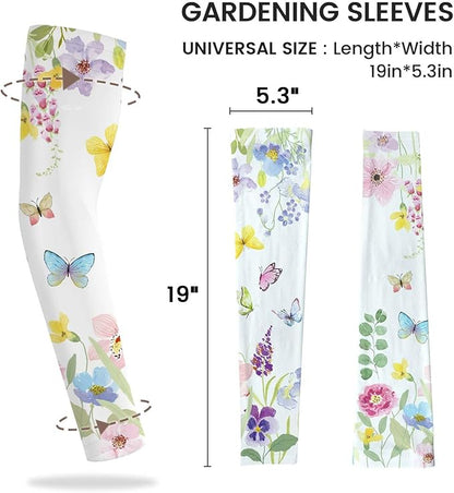 Gardening Sleeves Farm Sun Protection Arm Cooling Sleeves Thorn Proof Garden for Women Men with Thumb Hole