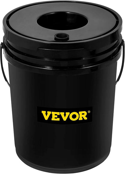 VEVOR DWC Hydroponic System, 5 Gallon 8 Buckets, Deep Water Culture Growing Bucket, Hydroponics Grow Kit with Pump, Air Stone and Water Level Device, for Indoor/Outdoor Leafy Vegetables