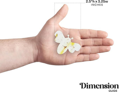 Wildflower Seed Paper - Set of 24 Yellow Bee-Shaped with Envelopes and Planting Instruction, Writable & Plantable Gift for Moms and Plant Lovers, Ideal for Weddings, & Baby Showers