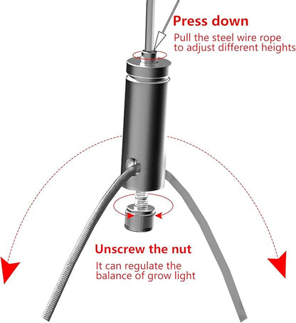 FARMLITE Grow Light LED Grow Lights for Indoor Plants Full Spectrum Growing Light Plant Hanging Growing Lamps Seedling Daisy Chain Dimmable Board 4x4ft Coverage (260watts)
