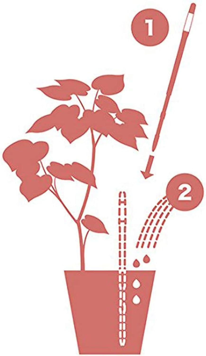 IPPINKA Sustee Aquameter, Bundle of 12, House Plant Soil Moisture Meter, Best for Indoor Potted Plants - Large Green Refillable