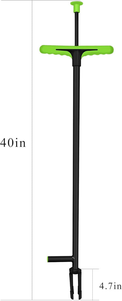 FLORA GUARD Weed Puller, 40" Stand Up Weeder Hand Tool, Long Handle Garden Weeding Tool with 4 Claws, Weed Remover for Lawn, Yard, Garden, Dandelion Picker,Weeder Tool