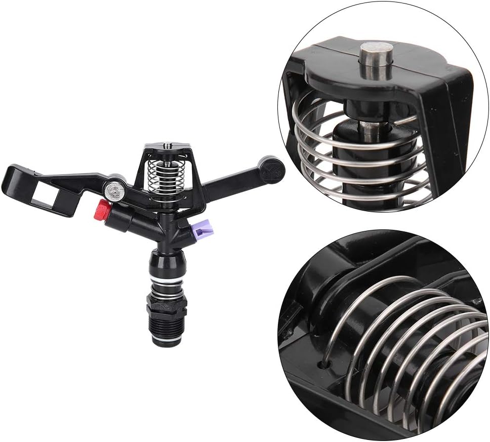 5PCS Garden Impulse Sprinkler Impact Sprinkler for Watering Irrigation, 3/4in DN20 Male Thread