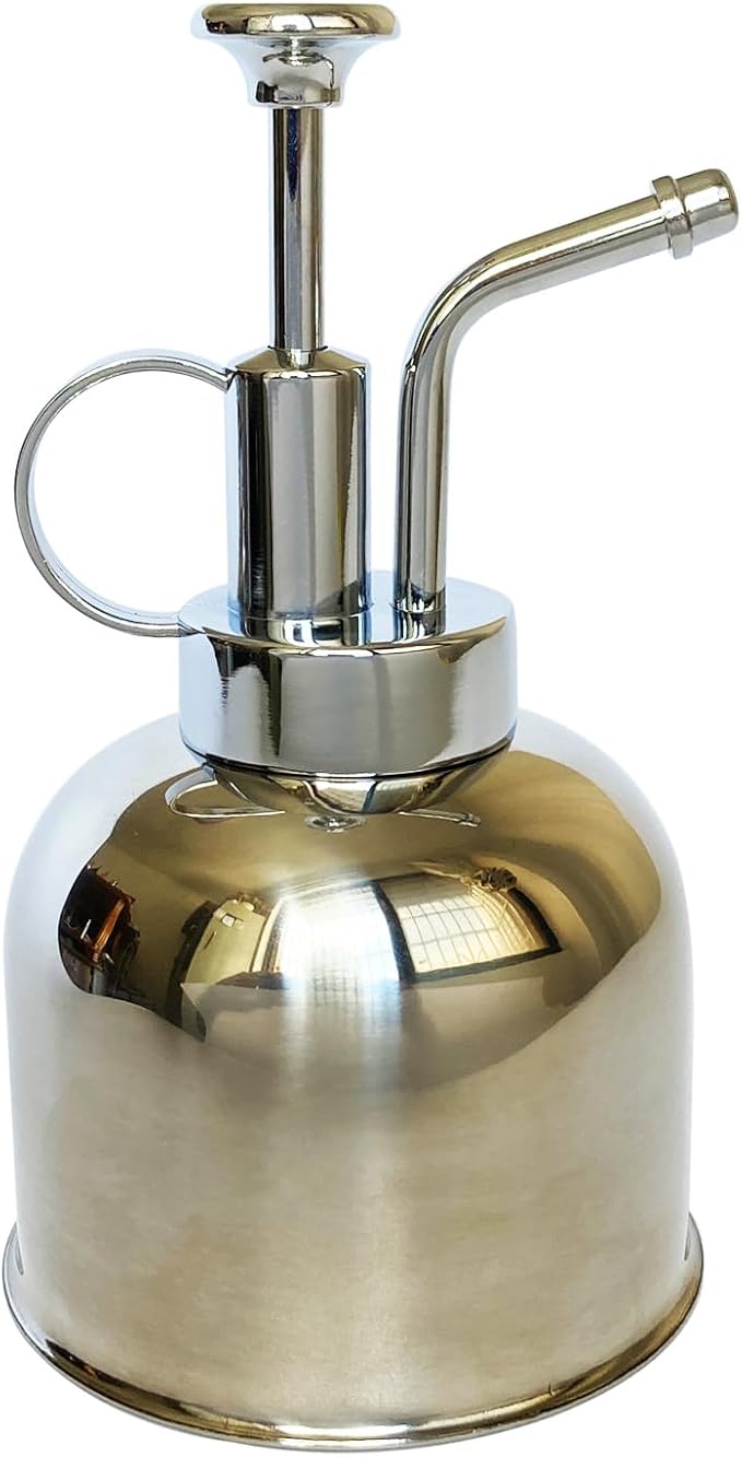 Plant Mister Spray Bottle Stainless Steel Plant Sprayer, Small Watering can Plant Spray Bottle Modern Gardening Tools for Indoor Potted Plants Watering and Spraying