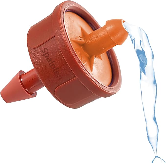 30PCS 3 GPH Pressure Compensating Drip Irrigation Spot Watering Drippers/Emitters, Self-Cleaning Constant Flow Drip Irrigation Emitters Heads Irrigation Drippers Parts for Drip Irrigation System