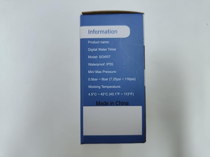 Uzoli SGW07 Sprinkler Timer, Programmable Water Timer for Garden Hose with 2 Outlets, Rain Delay, Manual, IP55 Waterproof Auto Drip Irrigation for Yard, Lawn, Pool