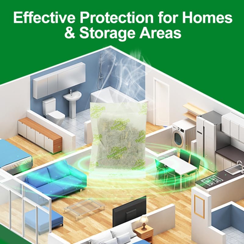 Pest Control Pouches, 15 Pack Peppermint Oil for Mice Rodent Rats Squirrel Pests Repellent Indoor Outdoor Use, Rodent Rat Mouse Deterrent Family Pet Safe Ideal for House Garage Warehouse (15 Pack)