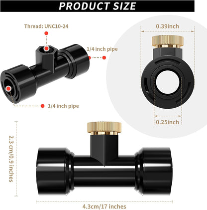 Misting Nozzles Kit Include 36 Pcs Misting nozzle 30 Pcs Misting 6 Pcs Plug nozzle tees for Outdoor Spray Cooling System (72 Pieces)