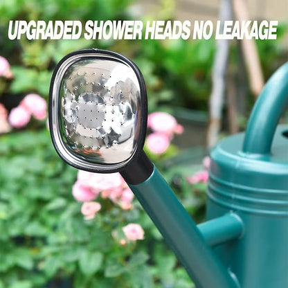 Watering Can 1 Gallon for Garden, Indoor Plants, Outdoor Plant House Flower, Large Long Spout with Sprinkler Head (Grey)