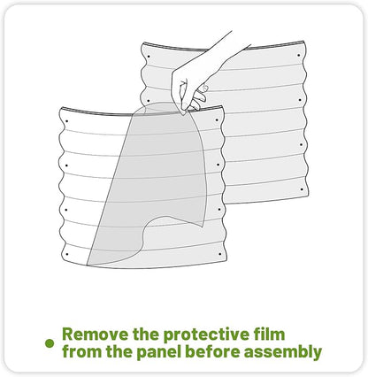 SnugNiture Galvanized Steel Raised Garden Bed, 4x2x2 ft, Outdoor Oval Deep Root Planter Box for Growing Vegetables, Flowers and Fruits