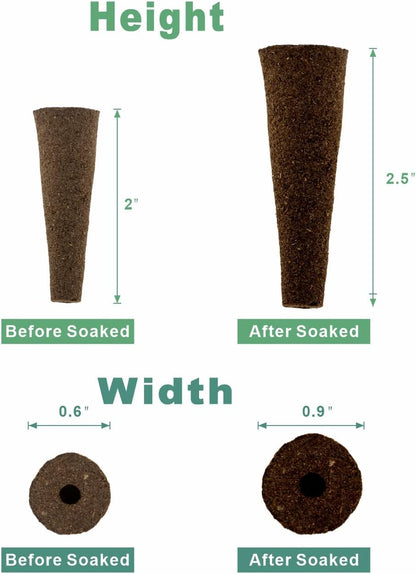 Grow Sponges 100 Pack, Hydroponics Sponge Compatible with Aerogarden, iDOO