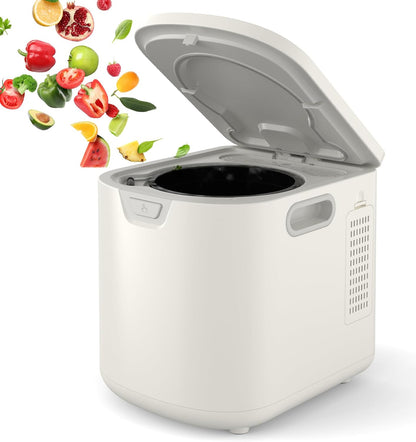 3.5L Electric Composter Countertop, 3 Modes Kitchen Smart Compost Bin with Auto Cleaning, LED Display, Turns Kitchen Waste Into Dry Manure, Low Noise Food Waste Compost Machine