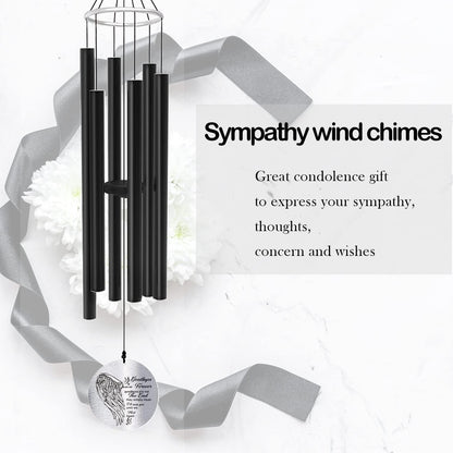 Personalized 36" Bereavement Wind Chimes for Outside, Memorial Gift in Remembrance of a Loved One, Sympathy Gift for Loss of Mother Father Husband, Garden Patio Decor