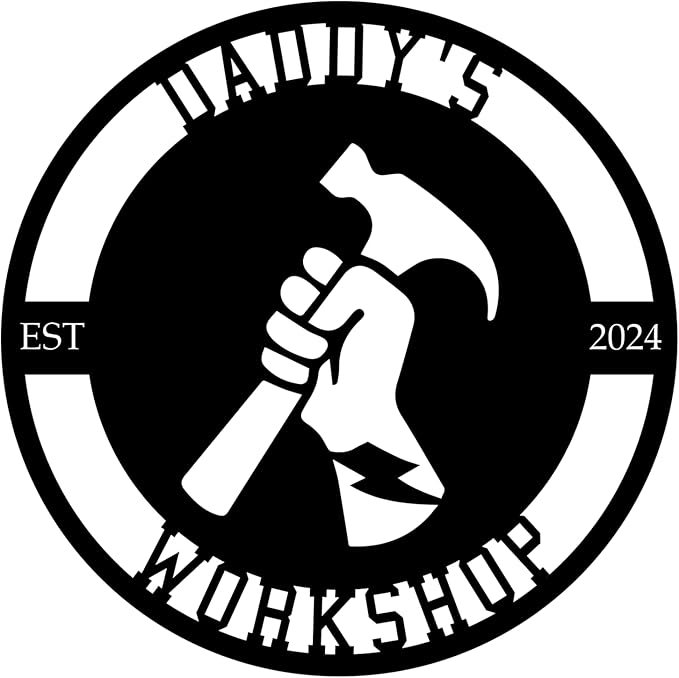 Personalized Metal Signs | Custom Plaque Wall Art | Worshop Metal Sign | Custom Sign Outdoor Metal | Custom Work Shop Metal Sign | Shop Signs | Personalized Father Gifts | Family Name Sign