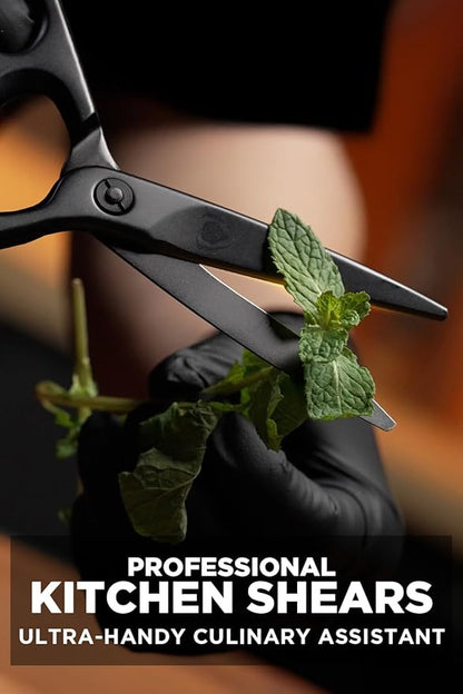 Dalstrong Japanese Stainless Steel Ambidextrous Kitchen Scissors - All Purpose - Heavy Duty - Detachable - Sharp Blade - Herbs, Pizza, Meat Cutting