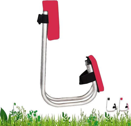 Ergonomic Knee Seat for Gardening, 304 Stainless Steel Garden Kneeler and Seat, Quick Release Gardening Kneele for Contractors Workers (red)