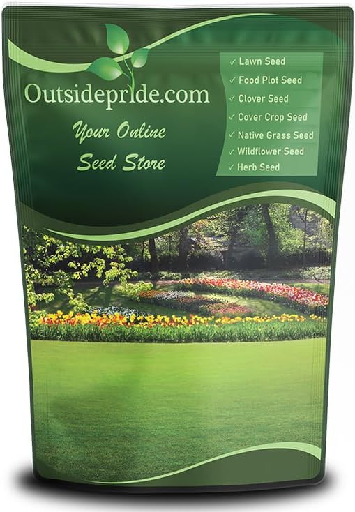 Outsidepride Creeping Red Fescue Grass Seed - 10 Lbs. Cool Season, Soft Textured, Self-Repairing Fine Fescue Grass Seeds for Lawn w/OptiGrowth Coating, Ideal for Dryland Cover Crop & Landscaping