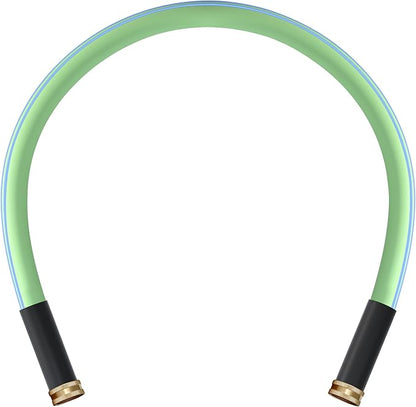 Atlantic Female to Female Lead in Garden Hose 3 ft x 5/8 Inch Green Water Hose Short Connection Leader Hose (3 Feet)