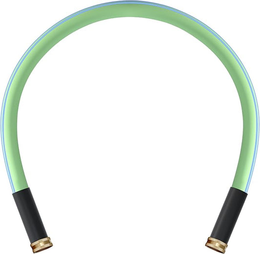 Atlantic Female to Female Lead in Garden Hose 3 ft x 5/8 Inch Green Water Hose Short Connection Leader Hose (3 Feet)