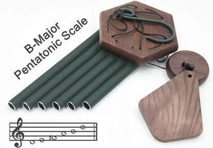 Small Green Wind Chimes for Outside, Tuned Soothing Melody, Sympathy Chimes for Mom/Housewarming, Outdoor Decoration